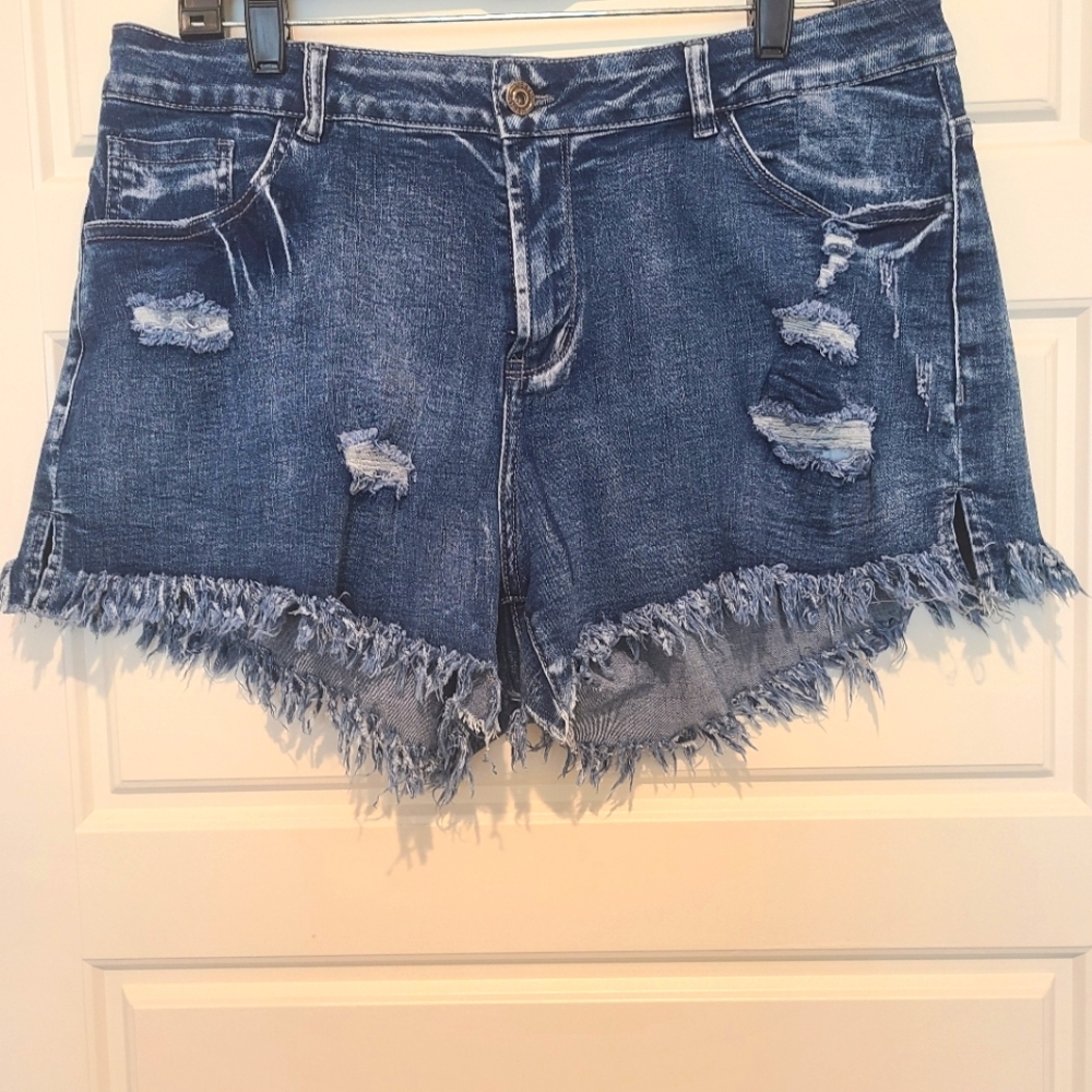 Stretch Denim Jean Shorts